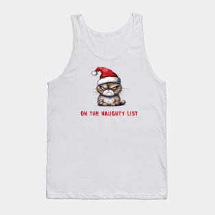 On the Naughty List, Misbehaving Holiday Cat Tank Top